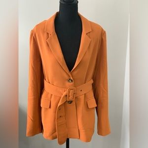NWT Kittenish Burnt Orange Belted Jacket
